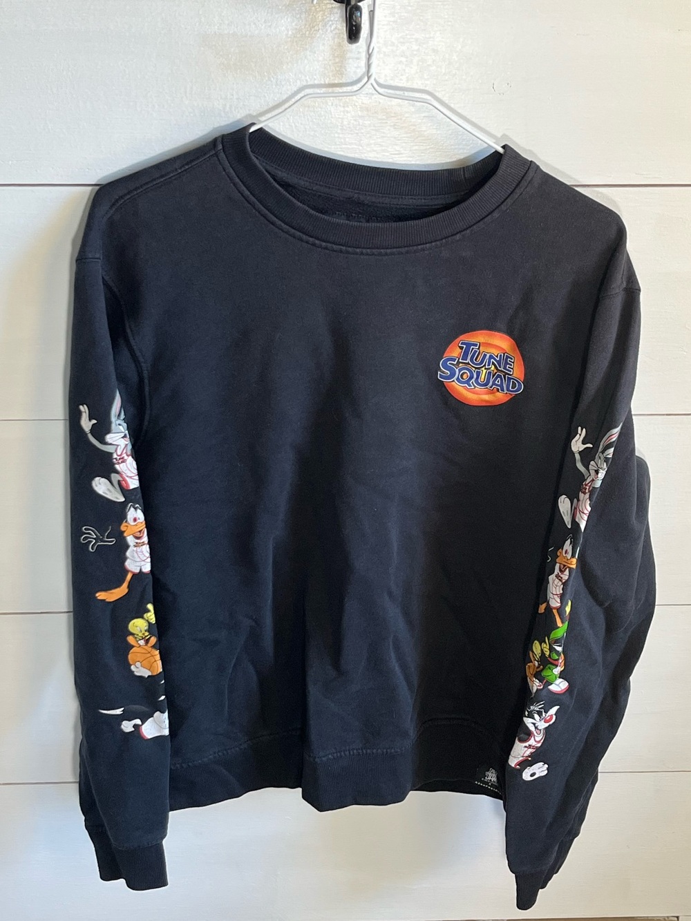 Tune Squad Black Crewneck Sweatshirt - Aeropostale